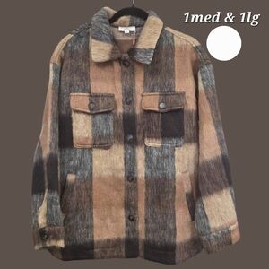 Entro Multi-Color Plaid Wool Jacket